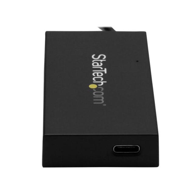 StarTech.com - Hub USB 3.0 de 4 Puertos - Hub USB Tipo-A con 1 Puerto USB-C y 3 Puertos USB-A - Alimentación por Bus USB - Hub A