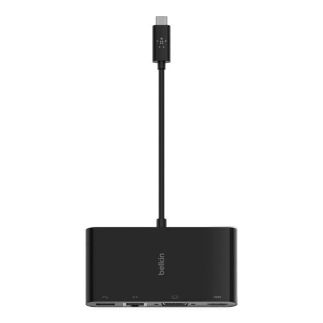 Belkin - AVC005BTBK base para portátil y replicador de puertos Alámbrico USB 3.2 Gen 1 (3.1 Gen 1) Type-C Negro