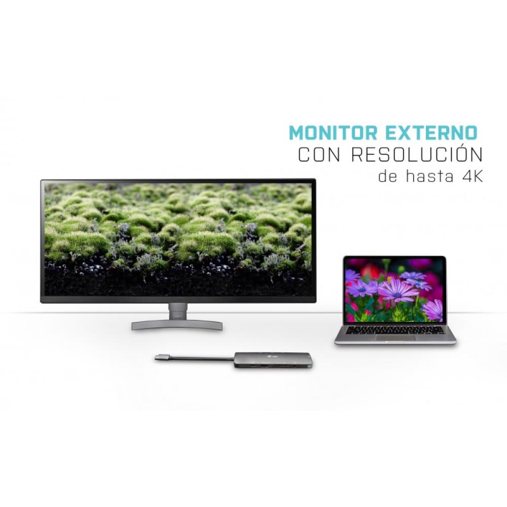 i-tec - Metal USB-C Nano Docking Station 4K HDMI LAN + Power Delivery 100 W