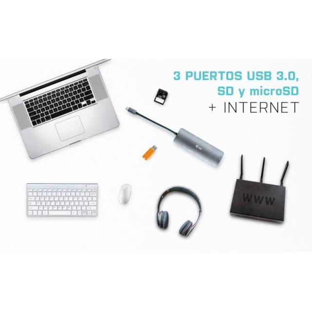 i-tec - Metal USB-C Nano Docking Station 4K HDMI LAN + Power Delivery 100 W