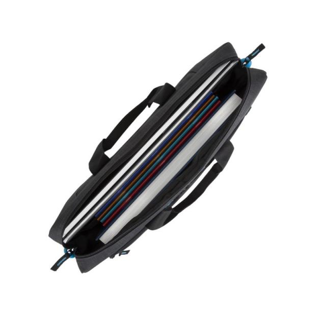 Rivacase - Regent 8058 maletines para portátil 43,9 cm (17.3") Bandolera Negro, Cian