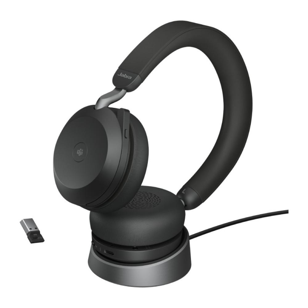 Jabra - Evolve2 75 Auriculares Inalámbrico Diadema Oficina/Centro de llamadas Bluetooth Base de carga Negro