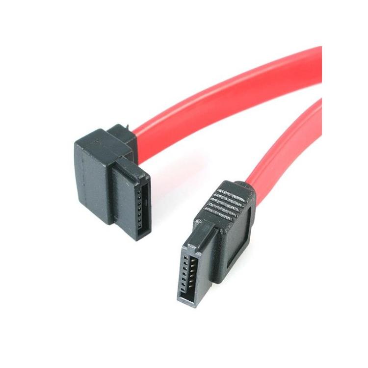 StarTech.com - Cable Datos SATA en Ángulo Recto Acodado 7 Pines - 2x Serial ATA Macho - 0,15m - SATA6LA1
