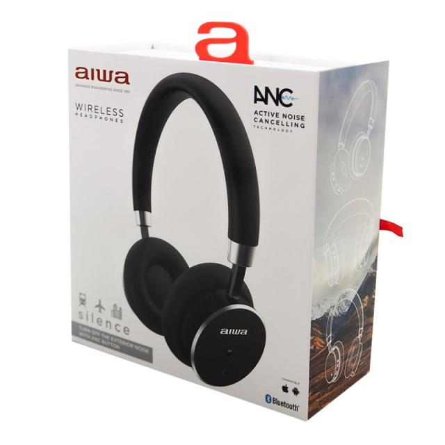 Aiwa - HSTBTN-800BK Auriculares Inalámbrico y alámbrico Diadema Bluetooth Negro