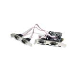 StarTech.com - Tarjeta Adaptadora PCI Express PCIe de 4 Puertos Serie RS232 UART 16550 Serial DB9