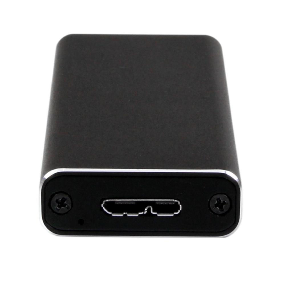 StarTech.com - Caja USB 3.0 (5Gbps) a SSD M.2 de Aluminio con UASP - Negro - SATA NGFF M.2 con B Key y B+M Key - Caja Portátil E