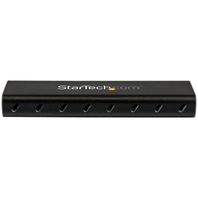 StarTech.com - Caja USB 3.0 (5Gbps) a SSD M.2 de Aluminio con UASP - Negro - SATA NGFF M.2 con B Key y B+M Key - Caja Portátil E