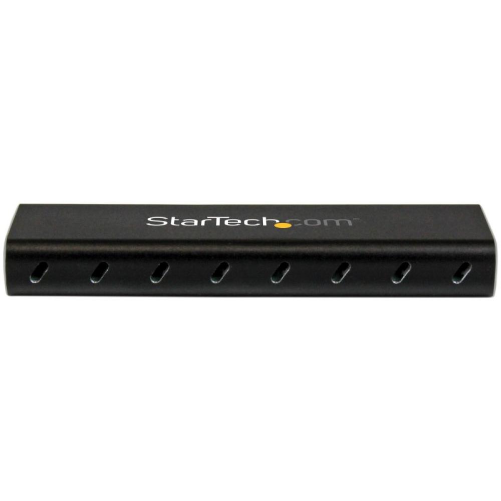 StarTech.com - Caja USB 3.0 (5Gbps) a SSD M.2 de Aluminio con UASP - Negro - SATA NGFF M.2 con B Key y B+M Key - Caja Portátil E