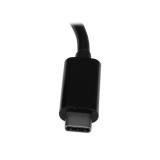 StarTech.com - Hub Concentrador USB 3.0 USB-C de 3 Puertos con Ethernet Gigabit y Entrega de Alimentación de 60W con Puerto Pass