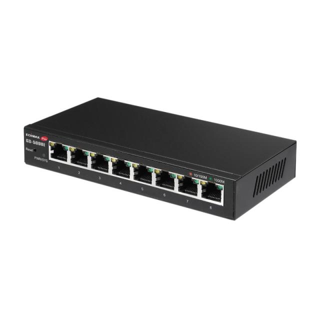 Edimax - GS-5008E switch Gestionado Gigabit Ethernet (10/100/1000) Negro