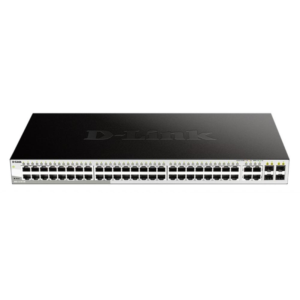 D-Link - DGS-1210-48 switch Gestionado L2 Gigabit Ethernet (10/100/1000) 1U Negro
