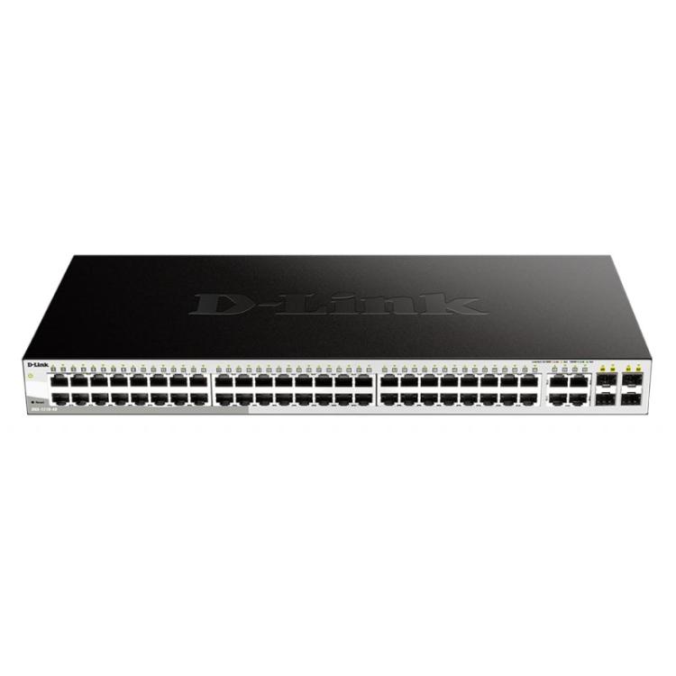 D-Link - DGS-1210-48 switch Gestionado L2 Gigabit Ethernet (10/100/1000) 1U Negro