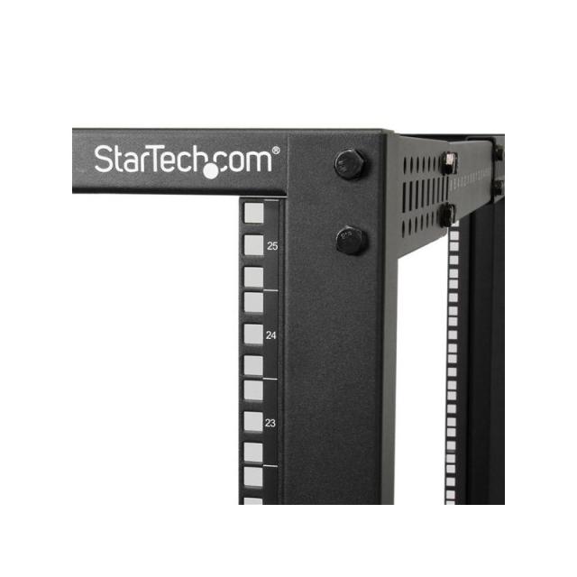 StarTech.com - Rack 25U Móvil de Marco Abierto de 4 Columnas para Servidores - Rack de Cuatro Columnas 19 Pulgadas para Equipo d