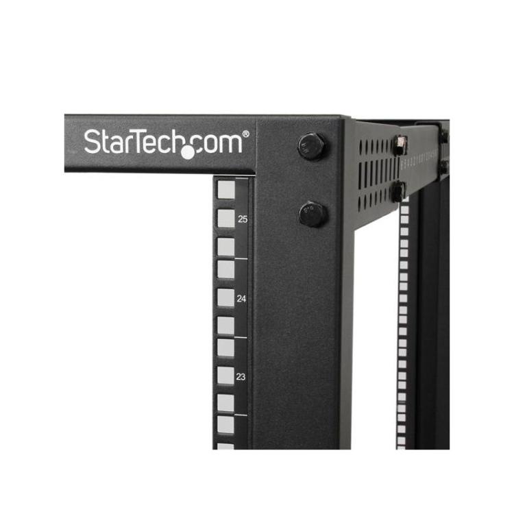 StarTech.com - Rack 25U Móvil de Marco Abierto de 4 Columnas para Servidores - Rack de Cuatro Columnas 19 Pulgadas para Equipo d