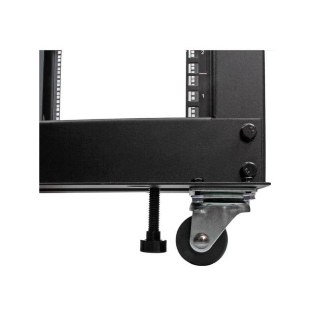 StarTech.com - Rack 25U Móvil de Marco Abierto de 4 Columnas para Servidores - Rack de Cuatro Columnas 19 Pulgadas para Equipo d