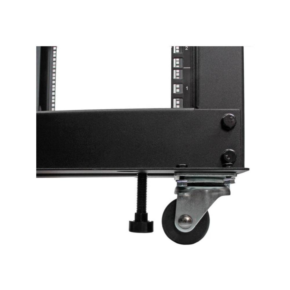 StarTech.com - Rack 25U Móvil de Marco Abierto de 4 Columnas para Servidores - Rack de Cuatro Columnas 19 Pulgadas para Equipo d