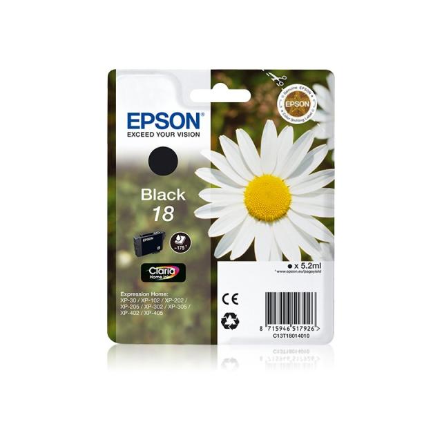 Epson - Daisy Cartucho 18 negro (etiqueta RF) - C13T18014020