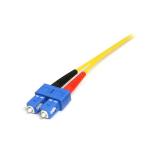 StarTech.com - Cable Adaptador de Red de 1m Monomodo Dúplex Fibra Óptica LC-SC - Patch Duplex Modo Sencilla