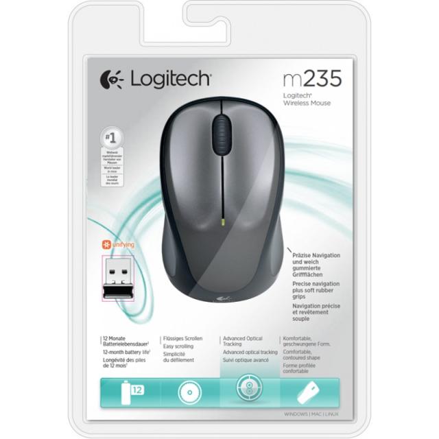 Logitech - 910-002201 ratón Oficina Ambidextro RF inalámbrico Óptico 1000 DPI