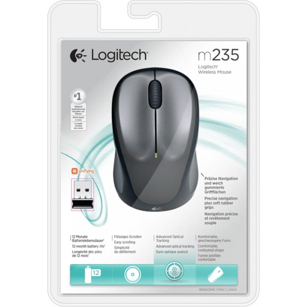 Logitech - 910-002201 ratón Oficina Ambidextro RF inalámbrico Óptico 1000 DPI
