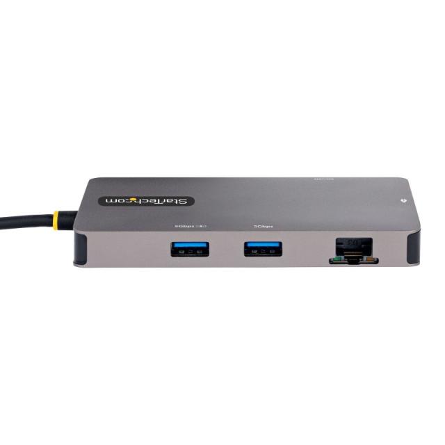 StarTech.com - Adaptador Multipuertos USB C 2x HDMI 4K 60Hz, Hub USB-A 3.1 2Pt 5Gbps, PD 100W, GbE, SD/MicroSD, Cable de 30cm, D