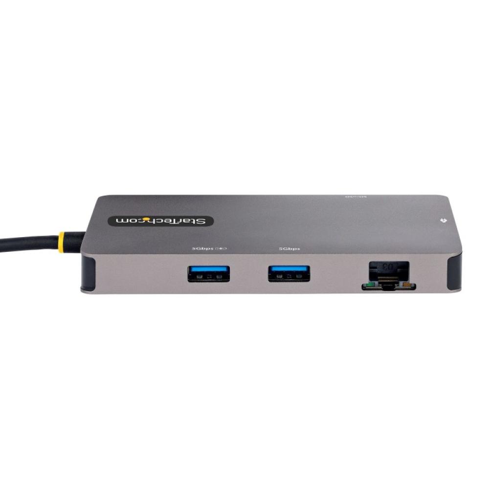 StarTech.com - Adaptador Multipuertos USB C 2x HDMI 4K 60Hz, Hub USB-A 3.1 2Pt 5Gbps, PD 100W, GbE, SD/MicroSD, Cable de 30cm, D