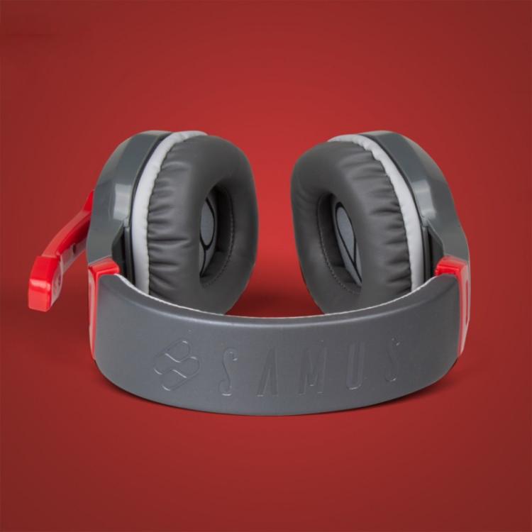 Blade Gaming - Samus Auriculares Alámbrico Diadema Juego Negro, Gris, Rojo
