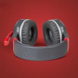 Blade Gaming - Samus Auriculares Alámbrico Diadema Juego Negro, Gris, Rojo