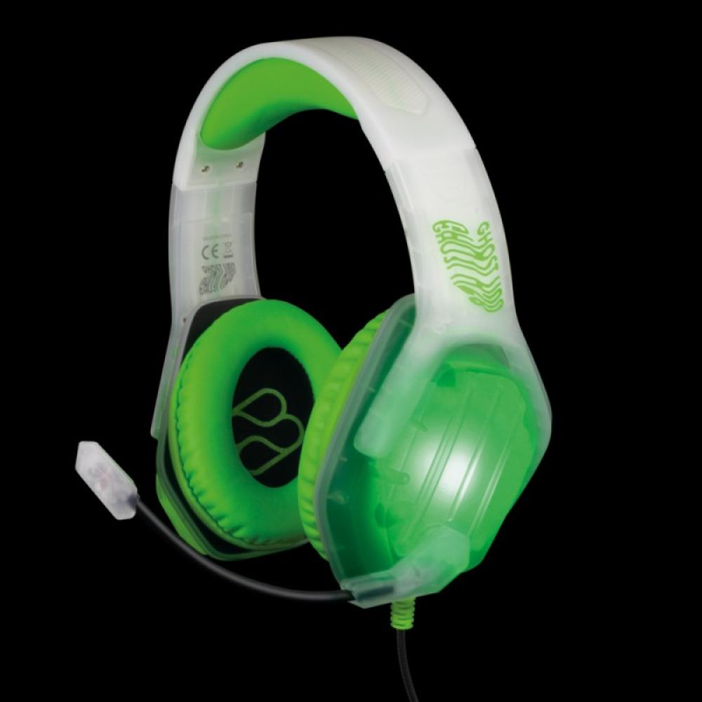Blade Gaming - Ghost Auriculares Alámbrico Diadema Juego Verde, Transparente, Blanco
