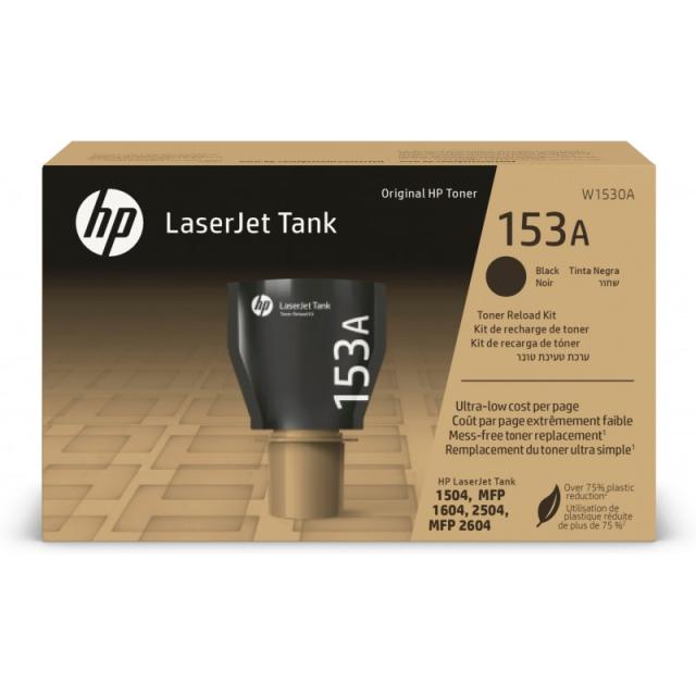 HP - Kit de recarga de tóner Original 153A LaserJet Tank negro