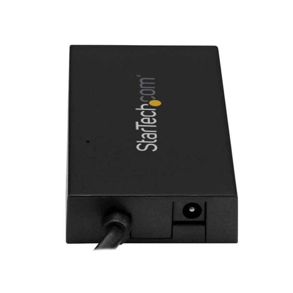 StarTech.com - Ladrón Hub USB 3.0 de 4 Puertos - 5Gbps - Concentrador de 3 Puertos USB-A y 1 Puerto USB-C - Incluye Adaptador de