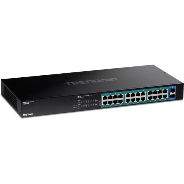 Trendnet - TPE-TG262 switch No administrado L2 Gigabit Ethernet (10/100/1000) Energía sobre Ethernet (PoE) 1U Negro