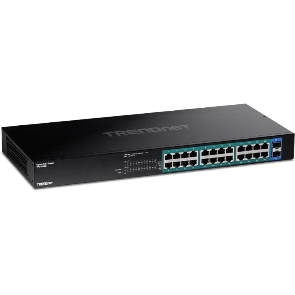 Trendnet - TPE-TG262 switch No administrado L2 Gigabit Ethernet (10/100/1000) Energía sobre Ethernet (PoE) 1U Negro