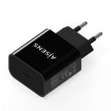 AISENS - Cargador USB-C PD3.0 1 Puerto 1x USB-C 20 W, Negro