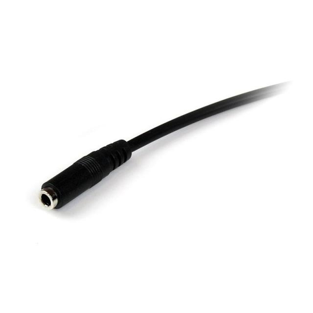 StarTech.com - Cable de 2m de Extensión Alargador de Auriculares Headset Mini-Jack 3,5mm 4 pines Macho a Hembra