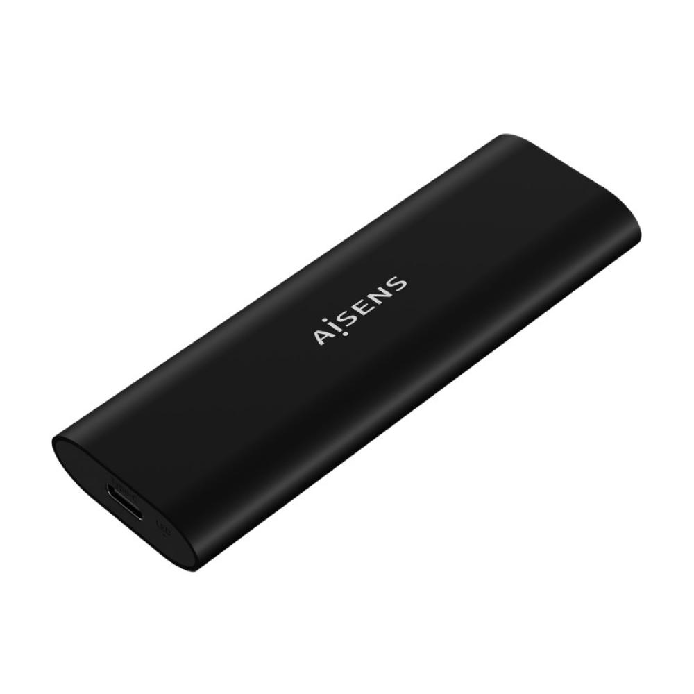 AISENS - Caja Externa M.2 (NGFF) ASM2-014B SATA/NVMe A USB3.1 Gen2, Negro