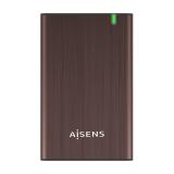 AISENS - Caja Externa 2.5" ASE-2525BWN 9.5 mm SATA A USB 3.0/USB 3.1 Gen1, Marron