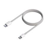 AISENS - Cable USB 2.0 USB-C A Lightning PD 2A, Lightning/M-USB-C/M, Blanco, 0.5 m