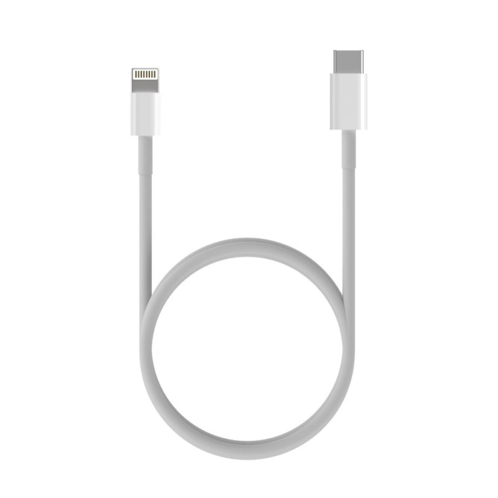AISENS - Cable USB 2.0 USB-C A Lightning PD 2A, Lightning/M-USB-C/M, Blanco, 0.5 m