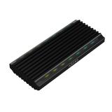 AISENS - Caja Externa M.2 RGB Gaming ASM2-RGB012B SATA/NVMe A USB3.1 Gen2, Negra