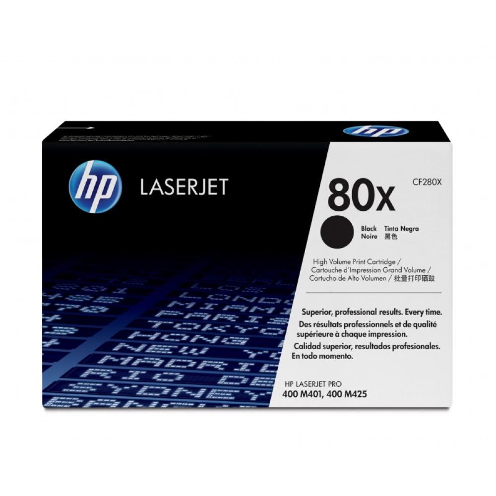 HP - Cartucho de tóner original LaserJet 80X de alta capacidad negro