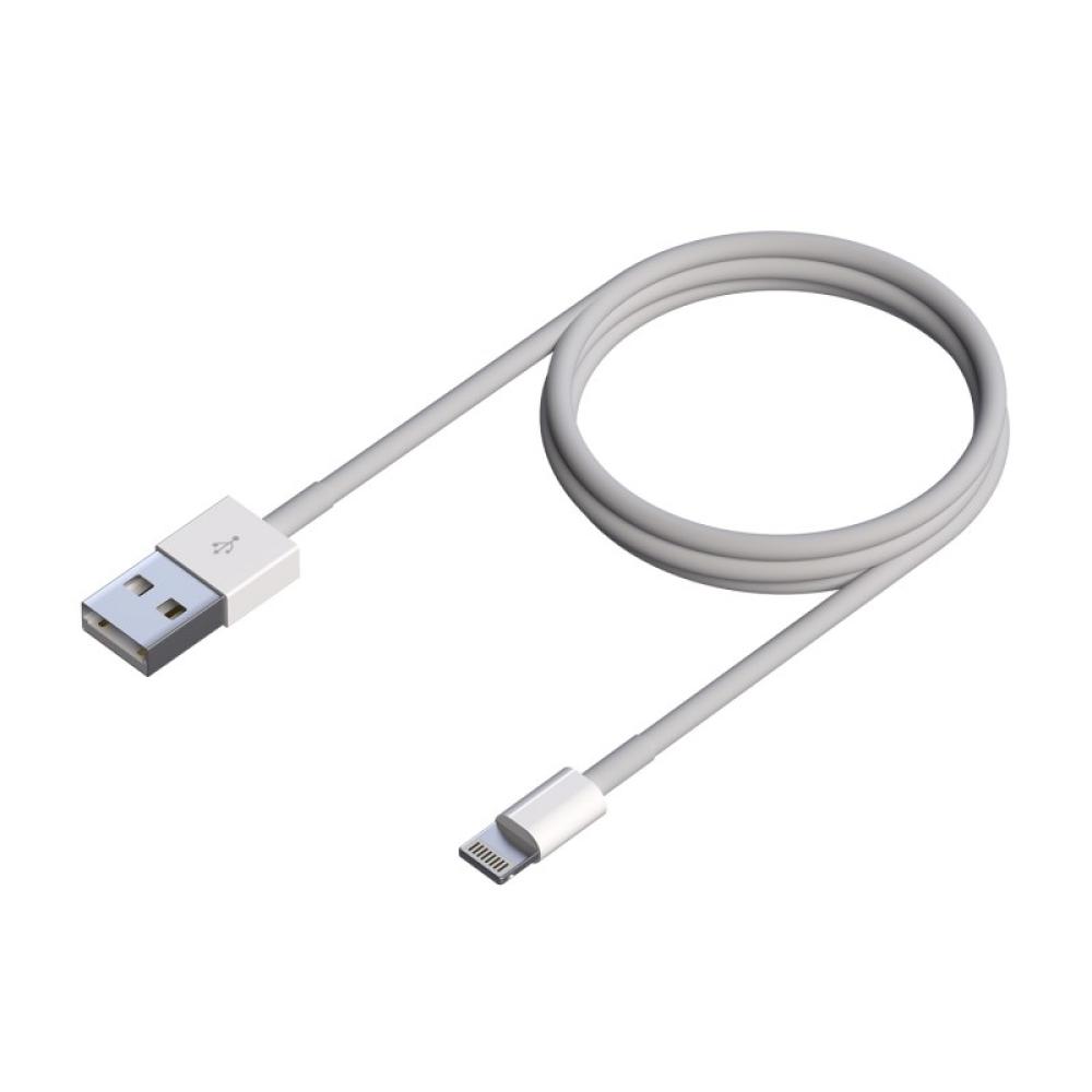 AISENS - Cable Lightning A USB 2.0, Lightning/M-USB A/M, Blanco, 0.5 m