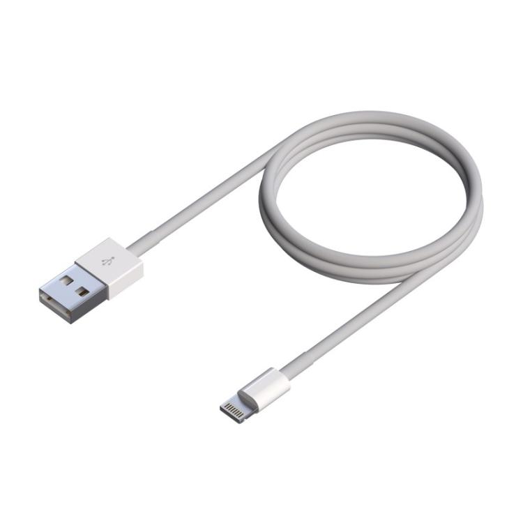AISENS - Cable Lightning A USB 2.0, Lightning/M-USB A/M, Blanco, 0.5 m
