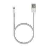 AISENS - Cable Lightning A USB 2.0, Lightning/M-USB A/M, Blanco, 0.5 m