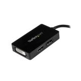 StarTech.com - Adaptador de vídeo externo triple head Mini DisplayPort a DVI HDMI y DP conversor