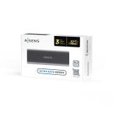 AISENS - ASM2-015GR caja para disco duro externo Caja externa para unidad de estado sólido (SSD) Gris M.2