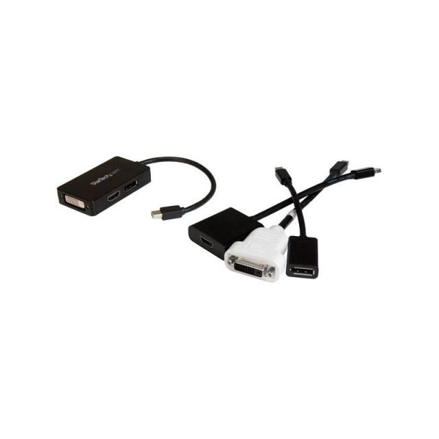 StarTech.com - Adaptador de vídeo externo triple head Mini DisplayPort a DVI HDMI y DP conversor