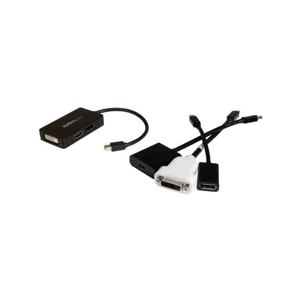 StarTech.com - Adaptador de vídeo externo triple head Mini DisplayPort a DVI HDMI y DP conversor