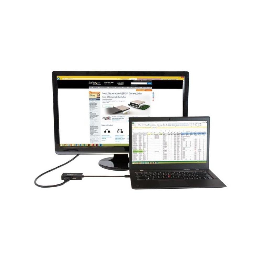 StarTech.com - Adaptador de vídeo externo triple head Mini DisplayPort a DVI HDMI y DP conversor