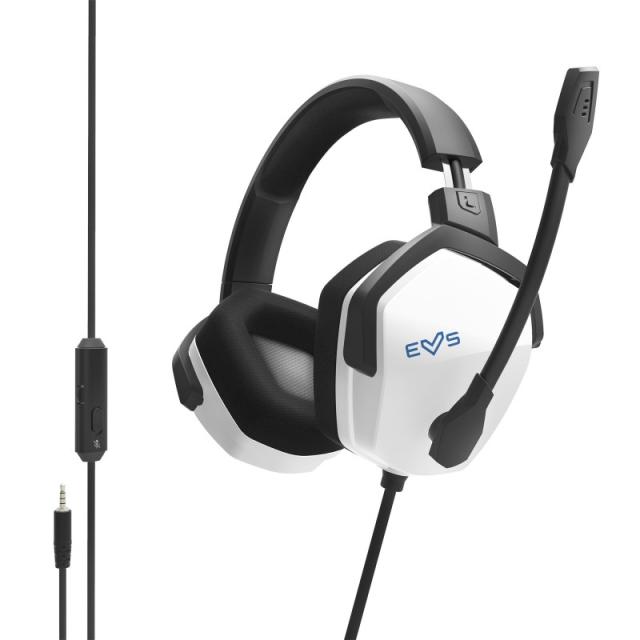 Energy Sistem - ESG 3 White Auriculares Alámbrico Banda para cuello Juego Negro, Blanco